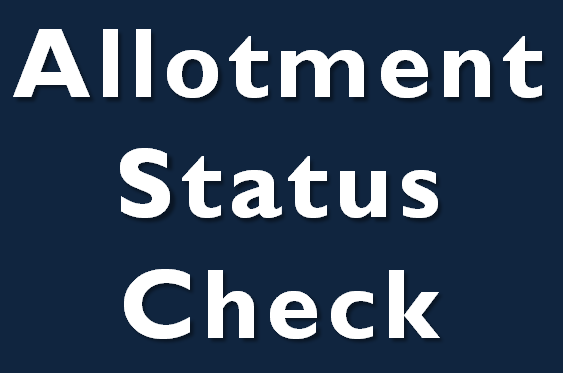 Allotment Status Check