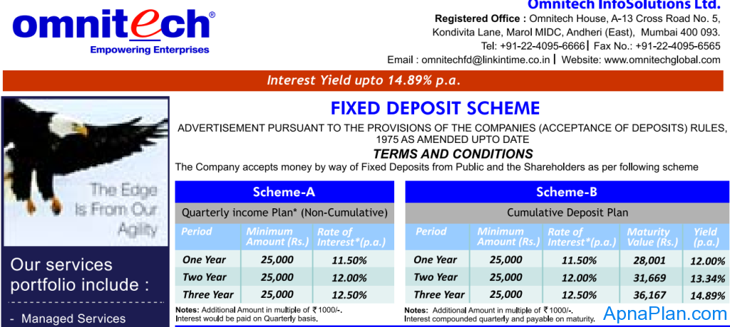 Omnitech Fixed Deposit (FD) Scheme