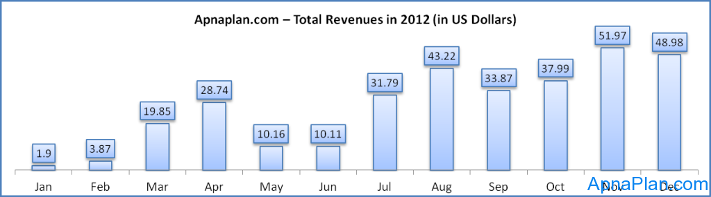 Apnaplan.com – Total Revenues in 2012