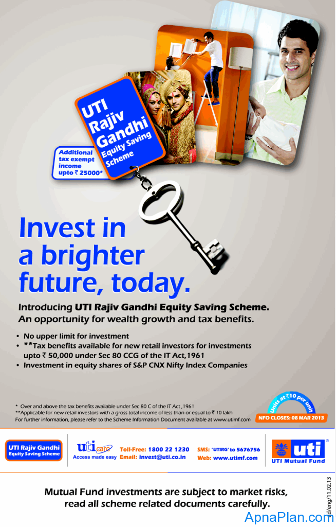 UTI Rajiv Gandhi Equity Savings Scheme NFO