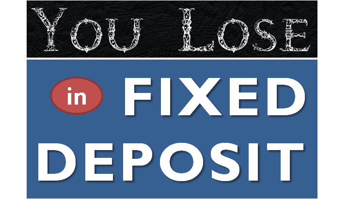 How you lose Money by investing in Fixed Deposits