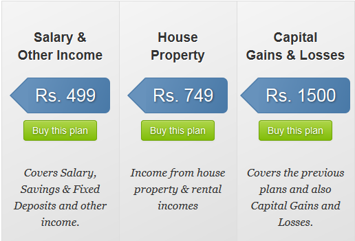 ClearTax CA Assisted IT Return efiling Charges