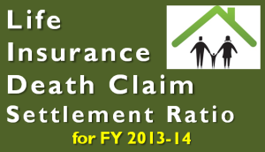 Life Insurance Claim Settlement Ratio for FY 2013-14