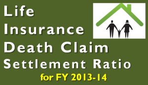 Life Insurance Death Claim Settlement Ratio for FY 2013-14 1 Life Insurance Claim Settlement Ratio for FY 2013-14