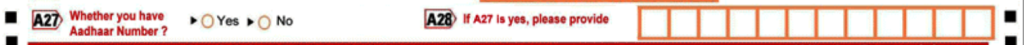 Changes in ITR Forms for AY 2015-16 2 Option to provide Aadhar Number in ITR Forms
