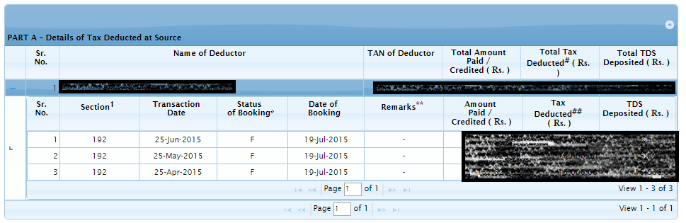 Advance Tax for Salaried Tax Payers - Form 26AS