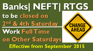 Banks | NEFT | RTGS to be closed on Second and Fourth Saturday