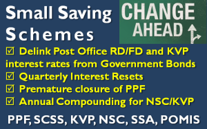 4 Changes in Small Saving Schemes like PPF, NSC, Post Office FD 1 Changes in Small Saving Schemes