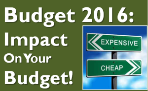 Cheaper and Costlier in Budget 2016