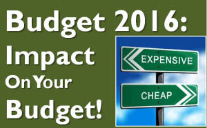 Budget 2016: Cheaper and Costlier 1 Cheaper and Costlier in Budget 2016