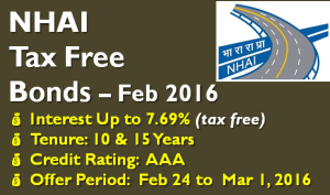 NHAI Tax Free Bond – February 2016