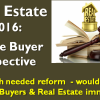 Real Estate Bill 2016 - Home Buyer Perspective