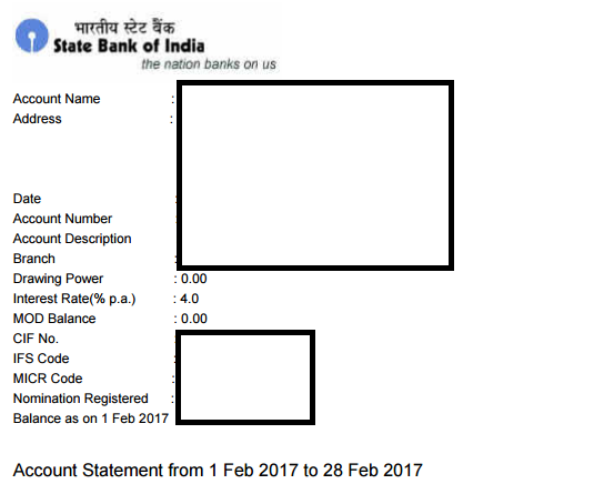 How to get SBI CIF Number Online - from Account Statement