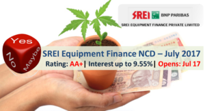 SREI Equipment Finance NCD - July 2017 - Should you Invest