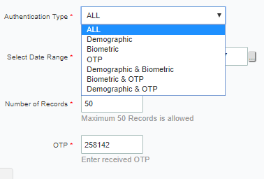 How to track if your Aadhaar has been Misused? 1 Aadhaar Authentication Type - Options