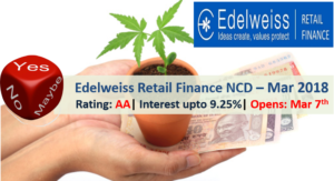 Edelweiss Retail Finance NCD – March 2018