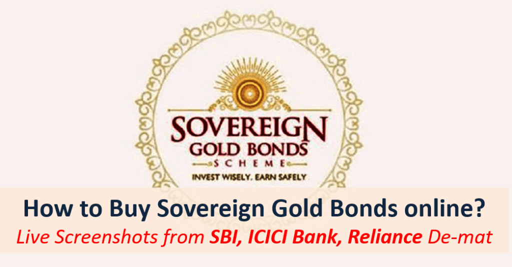 How to Buy Sovereign Gold Bonds online?