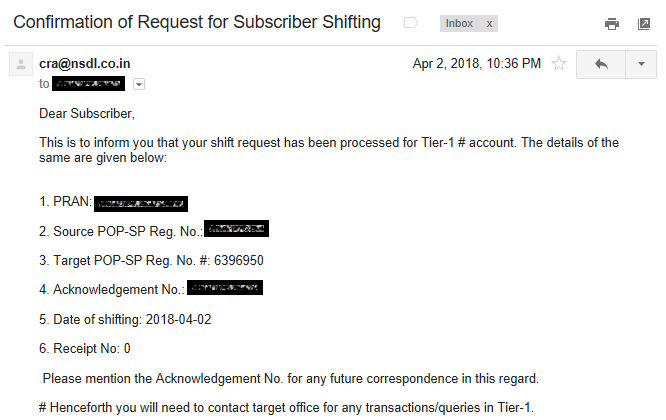 Shift to eNPS – The Process and Benefits 7 email after Shift to eNPS is Complete
