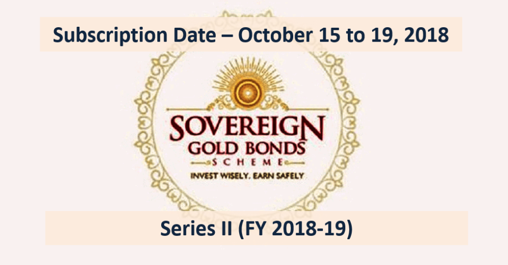 Sovereign Gold Bond - October 2018