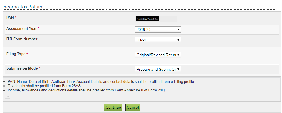 Filing ITR for Senior Citizen with Pension & Fixed Deposit 2 Income Tax Return - AY 2019-20