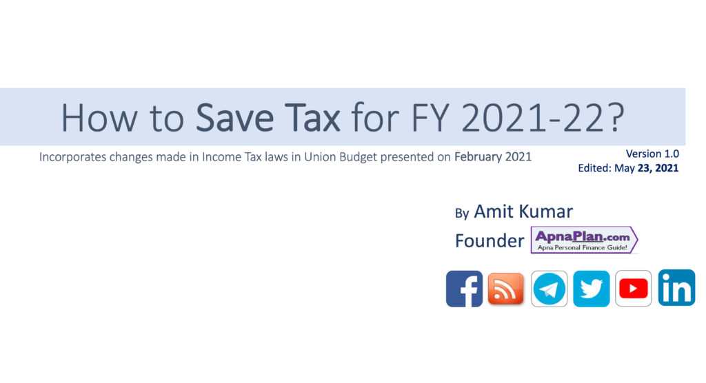 How to Tax Save for FY 2021-22 - Download Tax Planning ebook