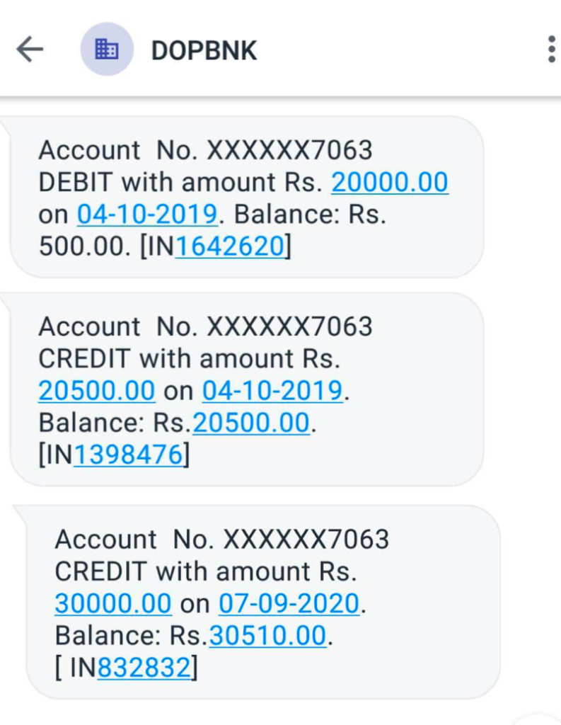 SMS from DOPBNK - Which bank sends it?